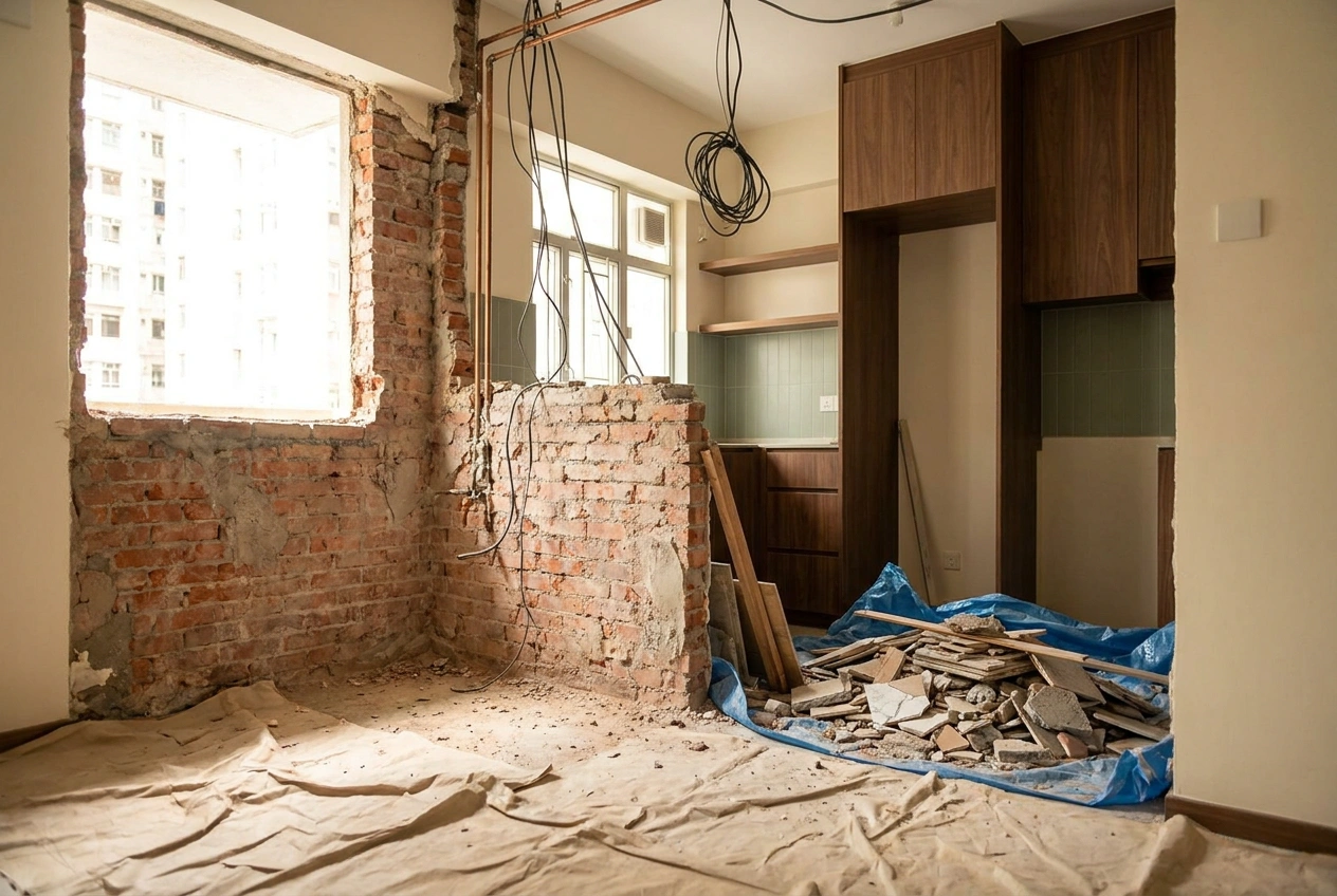 Artwill meeting room where renovation insurance and contract terms are reviewed with a client