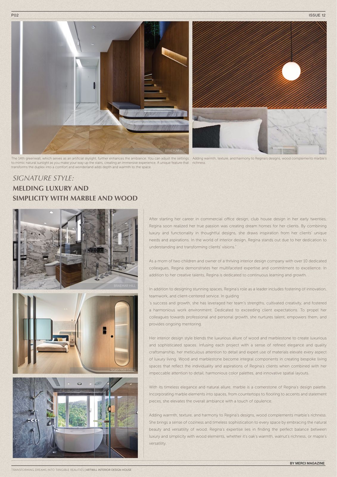 Regina Kwok in ONE STORY Magazine, on Marble, Wood and Quiet Luxury 2